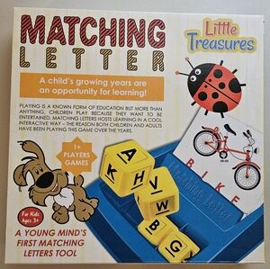 Little Treasures Matching Letter Game, Ages 3+